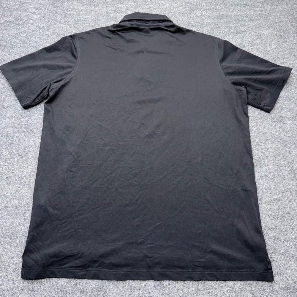 Greyson Mens Black Brrr Cooling Performance Short Sleeve Polo Shirt Large - Picture 8 of 8